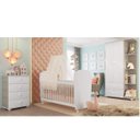 Ver imagem 1 de Quarto de Bebê Completo Algodão Doce com Guarda-Roupa 2 Portas, Cômoda e Berço Espresso Móveis