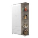 Ver imagem 6 de Quarto de Bebê Completo Algodão Doce com Guarda-Roupa 2 Portas, Cômoda e Berço Espresso Móveis