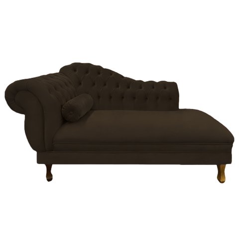 Recamier Barcelona 1,60 Suede Marrom - Dominic Decor