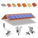 Ver imagem 1 de Kit Estrutura Suporte Fixador Linha C para 07 Placas Solar Alumínio e Inox Telha Cerâmica e Cimento
