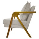 Ver imagem 7 de Kit 2 Poltronas Decorativas Reforçadas Shine para Sala Recepção Escritório Tecido Bouclé Premium