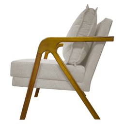 Kit 2 Poltronas Decorativas Reforçadas Shine para Sala Recepção Escritório Tecido Bouclé Premium - 7