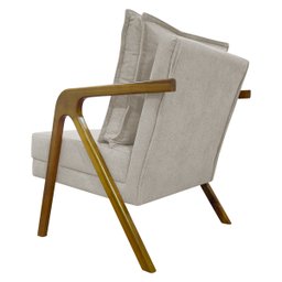 Kit 2 Poltronas Decorativas Reforçadas Shine para Sala Recepção Escritório Tecido Bouclé Premium - 8