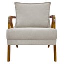 Ver imagem 5 de Kit 2 Poltronas Decorativas Reforçadas Shine para Sala Recepção Escritório Tecido Bouclé Premium