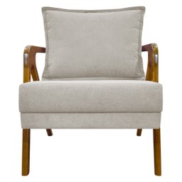 Kit 2 Poltronas Decorativas Reforçadas Shine para Sala Recepção Escritório Tecido Bouclé Premium - 5