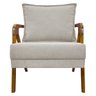 Kit 2 Poltronas Decorativas Reforçadas Shine para Sala Recepção Escritório Tecido Bouclé Premium - 5