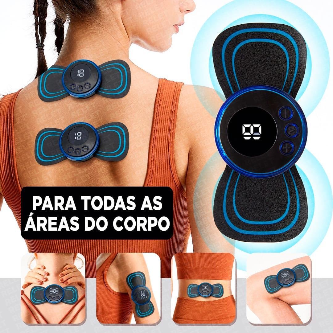 Massageador Eletroestimulador Portátil Recarregável Tens Dor - 3