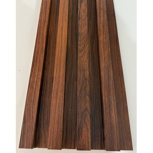 Painel Ripado de Composto Plastico e Madeira Wpc 160242900 Cor P66 Pau Ferro