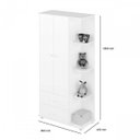 Ver mais imagens de Quarto de Bebe Completo Algodão Doce com Guarda-Roupa 2 Portas, Cômoda e Berço Espresso Móveis