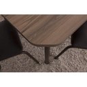 Ver imagem 5 de Mesa Retangular com Tampo em MDP 4101 Marrom/Cromado