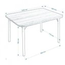 Ver imagem 2 de Mesa Retangular com Tampo em MDP 4101 Marrom/Cromado