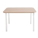 Ver imagem 6 de Mesa Retangular com Tampo em MDP 4101 Marrom/Cromado