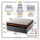 Ver imagem 4 de Cama Box Sirius Molas Ensacadas Queen 158x198 King House