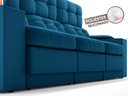 Ver imagem 7 de Sofá com Porta Copos e Carregador USB Eureka 2,30m Assento Retrátil e Reclinável Velosuede