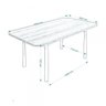 Mesa Retangular com Tampo em MDP 4102  - 2