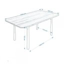 Ver imagem 2 de Mesa Retangular com Tampo em MDP 4102