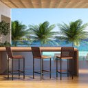 Ver imagem 4 de Banqueta Alta Elite em Madeira Peroba e Corda Náutica Marrom - Design Premium e Durabilidade