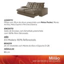 Ver imagem 5 de Sofá Retrátil e Reclinável Milão 250cm com Super Pillow de 30cm com Molas Pocket - Movenzo Estofados