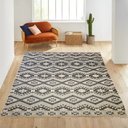 Ver imagem 1 de Tapete Geometrico Mumbai Cinza 200x150cm Tipo Kilin Tribal