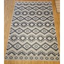 Ver imagem 2 de Tapete Geometrico Mumbai Cinza 200x150cm Tipo Kilin Tribal