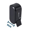 Ver imagem 5 de Saboneteira Líquida C/ Reservatório 400ml+ Dispenser Papel Toalha Compacto Urban - Preto