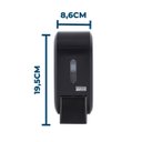 Ver imagem 4 de Saboneteira Líquida C/ Reservatório 400ml+ Dispenser Papel Toalha Compacto Urban - Preto