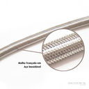 Ver imagem 4 de Engate Flexivel Torneira Mangueira Aço Inox 30cm 1/2