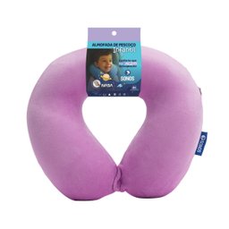 Almofada de Pescoço Sonos Infantil para Viagem e Descanso - Lilás - 1
