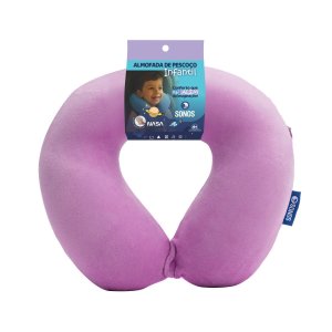 Almofada de Pescoço Sonos Infantil para Viagem e Descanso - Lilás