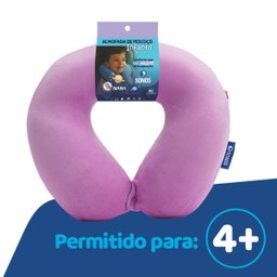 Almofada de Pescoço Sonos Infantil para Viagem e Descanso - Lilás - 2