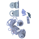 Ver imagem 7 de Persiana Rolo Blackout Branca 120 (l) X 160 (a) Cm Cortina 100% Escuro C/ Kit Instalação 1,20 X 1,60