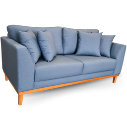 Sofá | Pierri Base Madeira & Acquablock - 2 Lugares | 170cm - Indigo - 2