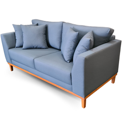 Sofá | Pierri Base Madeira & Acquablock - 2 Lugares | 170cm - Indigo - 3