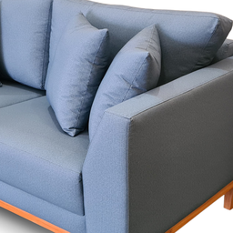 Sofá | Pierri Base Madeira & Acquablock - 2 Lugares | 170cm - Indigo - 4