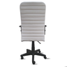 Cadeira Presidente Ergonômica Branca Nr17 Executiva Giratória Cromada Confortável Costura - 4