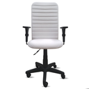 Ver imagem 2 de Cadeira Presidente Ergonômica Branca Nr17 Executiva Giratória Cromada Confortável Costura