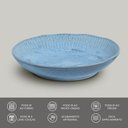 Ver mais imagens de Prato Fundo 830ml Linhas Breeze 22,5cm Cerâmica Azul Porto Brasil Sopa Jantar Mesa Posta