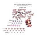 Ver imagem 6 de Adesivo Parede Árvore Flores Menina Fundo Branco Rei Cobra