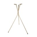 Ver imagem 1 de Base Pé Palito Metal 45cm Champagne Tripé Mesa Bistrô Lateral Decoração Minimalista