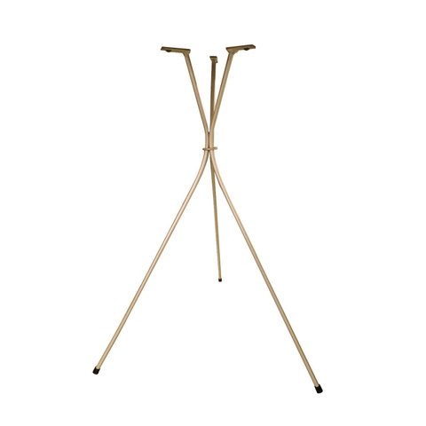 Base Pé Palito Metal 45cm Champagne Tripé Mesa Bistrô Lateral Decoração Minimalista