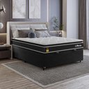 Ver imagem 5 de Cama Box Baú Viúva + Colchão Life D33 Pillow Top 61x128x188cm - Preto - e-Shop Casa