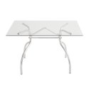 Ver imagem 1 de Mesa Retangular com Tampo de Vidro 4025