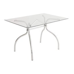 Mesa Retangular com Tampo de Vidro 4025  - 4