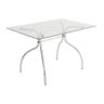 Mesa Retangular com Tampo de Vidro 4025  - 4