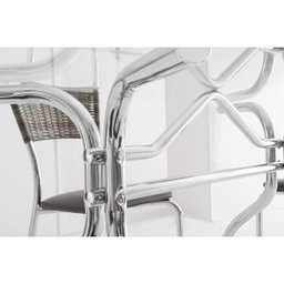 Mesa Retangular com Tampo de Vidro 4025  - 5