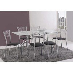 Mesa Retangular com Tampo de Vidro 4025  - 3
