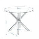 Ver imagem 2 de Mesa Redonda com Tampo de Vidro 4800 