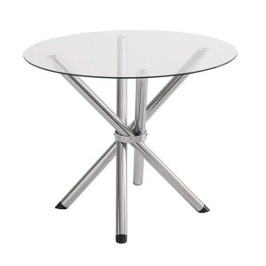 Mesa Redonda com Tampo de Vidro 4800 