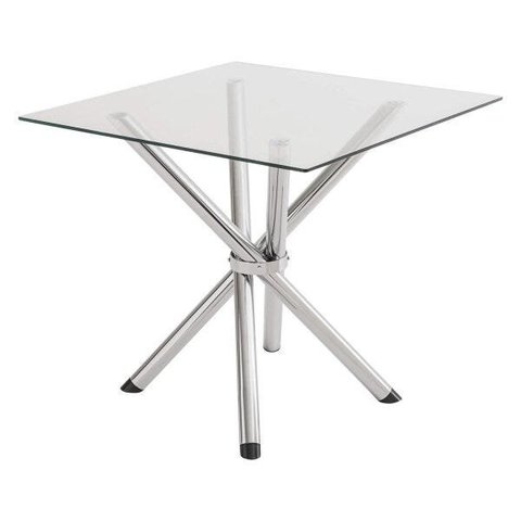 Mesa Quadrada com Tampo de Vidro 4804