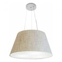 Ver imagem 3 de Lustre Pendente Cone Md-4141 Cúpula em Tecido 30/50x35cm Rustico Bege - Bivolt